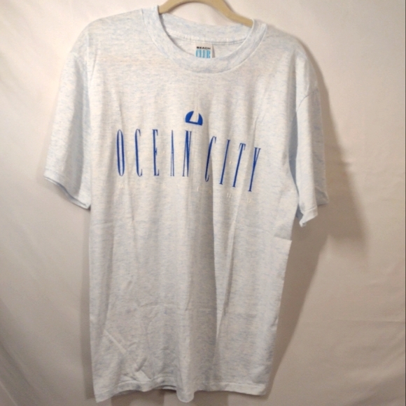 Beach Club Vintage Single Stitch - Ocean City MD Blue T-shirt Size Large.In pre - Picture 1 of 12